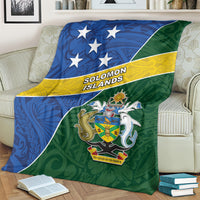 Solomon Islands Independence Day Blanket With Coat Of Arms LT05 - Polynesian Pride