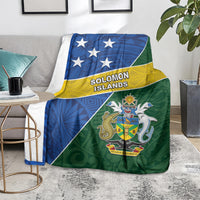 Solomon Islands Independence Day Blanket With Coat Of Arms LT05 - Polynesian Pride