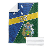Solomon Islands Independence Day Blanket With Coat Of Arms LT05 - Polynesian Pride