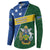 Personalised Solomon Islands Independence Day Button Sweatshirt With Coat Of Arms
