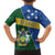 Personalised Solomon Islands Independence Day Family Matching Puletasi and Hawaiian Shirt With Coat Of Arms