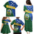 Personalised Solomon Islands Independence Day Family Matching Puletasi and Hawaiian Shirt With Coat Of Arms