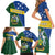 Personalised Solomon Islands Independence Day Family Matching Short Sleeve Bodycon Dress and Hawaiian Shirt With Coat Of Arms