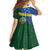 Personalised Solomon Islands Independence Day Kid Short Sleeve Dress With Coat Of Arms