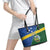 Solomon Islands Independence Day Leather Tote Bag With Coat Of Arms