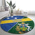 Solomon Islands Independence Day Round Carpet With Coat Of Arms