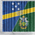 Solomon Islands Independence Day Shower Curtain With Coat Of Arms