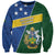 Personalised Solomon Islands Independence Day Sweatshirt With Coat Of Arms