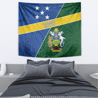 Solomon Islands Independence Day Tapestry With Coat Of Arms LT05 - Polynesian Pride