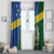Solomon Islands Independence Day Window Curtain With Coat Of Arms