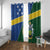 Solomon Islands Independence Day Window Curtain With Coat Of Arms
