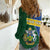 Personalised Solomon Islands Independence Day Women Casual Shirt With Coat Of Arms