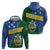 Personalised Solomon Islands Independence Day Zip Hoodie With Coat Of Arms