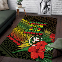 Hawaii Born and Raised Area Rug Kanaka Maoli Flag Day LT05 Reggae - Polynesian Pride