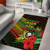Hawaii Born and Raised Area Rug Kanaka Maoli Flag Day LT05 - Polynesian Pride