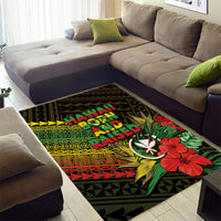 Hawaii Born and Raised Area Rug Kanaka Maoli Flag Day LT05 - Polynesian Pride