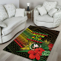 Hawaii Born and Raised Area Rug Kanaka Maoli Flag Day LT05 - Polynesian Pride