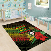 Hawaii Born and Raised Area Rug Kanaka Maoli Flag Day LT05 - Polynesian Pride