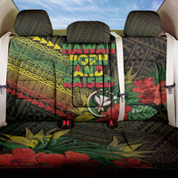 Hawaii Born and Raised Back Car Seat Cover Kanaka Maoli Flag Day LT05 One Size Reggae - Polynesian Pride