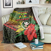 Hawaii Born and Raised Blanket Kanaka Maoli Flag Day LT05 Reggae - Polynesian Pride