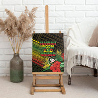 Hawaii Born and Raised Canvas Wall Art Kanaka Maoli Flag Day LT05 - Polynesian Pride