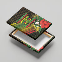 Hawaii Born and Raised Canvas Wall Art Kanaka Maoli Flag Day LT05 - Polynesian Pride