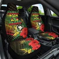 Hawaii Born and Raised Car Seat Cover Kanaka Maoli Flag Day LT05 One Size Reggae - Polynesian Pride