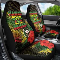 Hawaii Born and Raised Car Seat Cover Kanaka Maoli Flag Day LT05 - Polynesian Pride