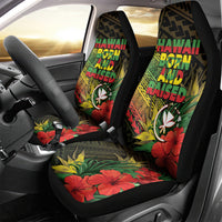 Hawaii Born and Raised Car Seat Cover Kanaka Maoli Flag Day LT05 - Polynesian Pride