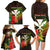 Personalized Hawaii Born and Raised Family Matching Long Sleeve Bodycon Dress and Hawaiian Shirt Kanaka Maoli Flag Day