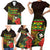 Personalized Hawaii Born and Raised Family Matching Short Sleeve Bodycon Dress and Hawaiian Shirt Kanaka Maoli Flag Day