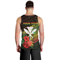 Personalized Hawaii Born and Raised Men Tank Top Kanaka Maoli Flag Day LT05 - Polynesian Pride