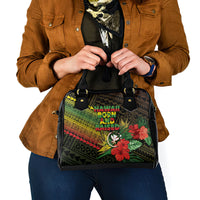 Hawaii Born and Raised Shoulder Handbag Kanaka Maoli Flag Day LT05 - Polynesian Pride