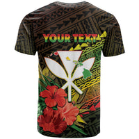 Personalized Hawaii Born and Raised T Shirt Kanaka Maoli Flag Day LT05 - Polynesian Pride