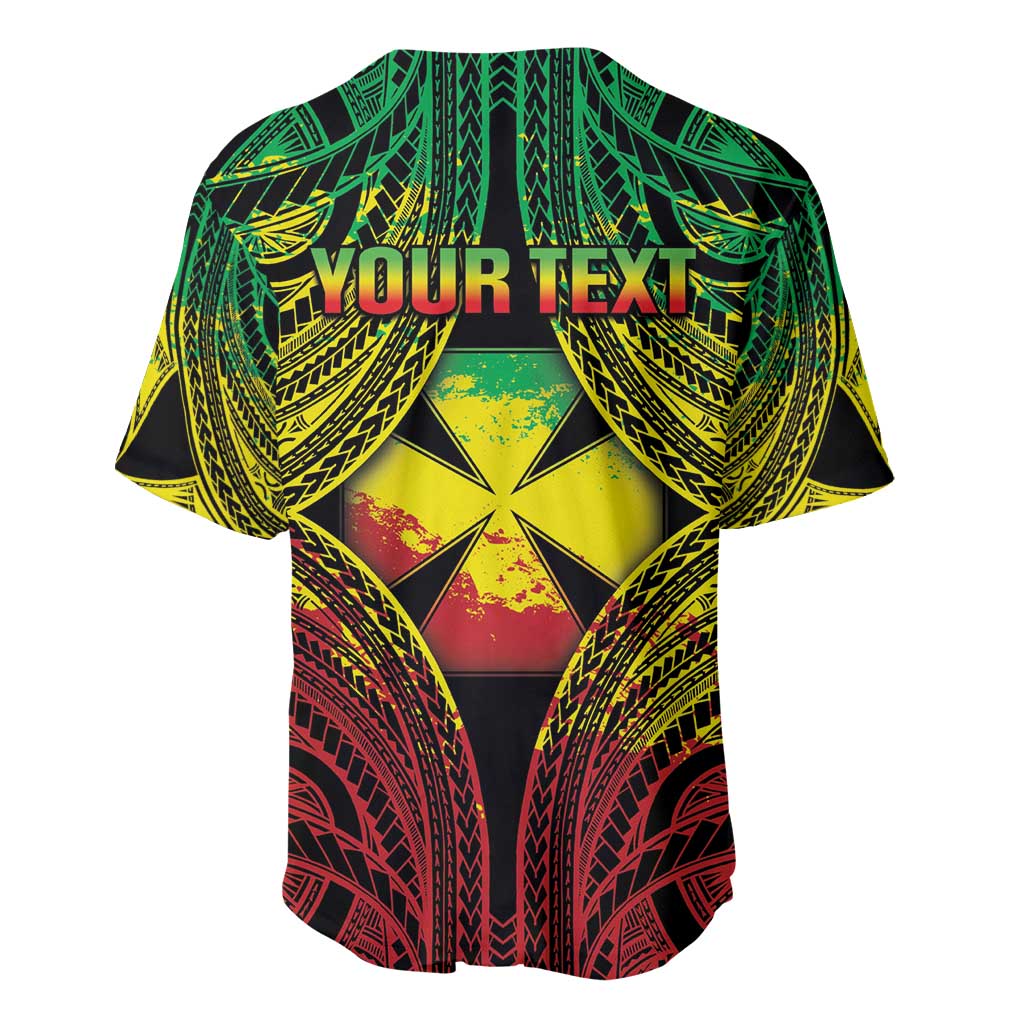 Personalised Wallis and Futuna Territory Day Baseball Jersey Polynesian Pattern Simple Style LT05 - Polynesian Pride