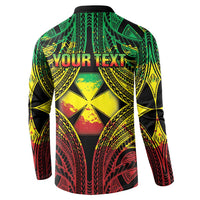 Personalised Wallis and Futuna Territory Day Button Sweatshirt Polynesian Pattern Simple Style LT05 - Polynesian Pride