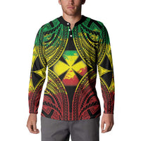 Personalised Wallis and Futuna Territory Day Button Sweatshirt Polynesian Pattern Simple Style LT05 - Polynesian Pride
