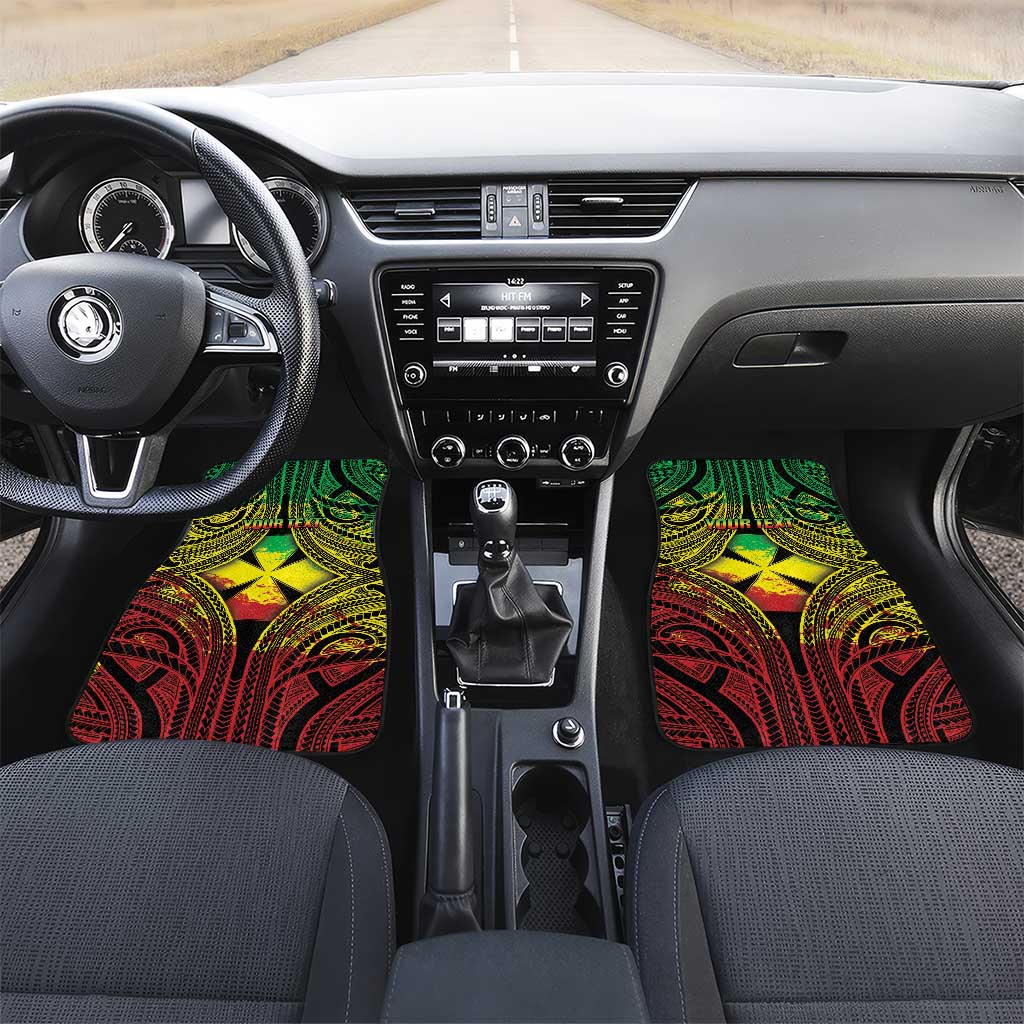 Wallis and Futuna Territory Day Car Mats Polynesian Pattern Simple Style LT05 Set 2pcs - Front Reggae - Polynesian Pride