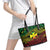 Wallis and Futuna Territory Day Leather Tote Bag Polynesian Pattern Simple Style