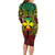 Personalised Wallis and Futuna Territory Day Long Sleeve Bodycon Dress Polynesian Pattern Simple Style