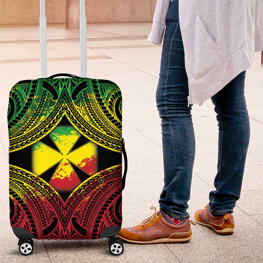 Wallis and Futuna Territory Day Luggage Cover Polynesian Pattern Simple Style LT05 Reggae - Polynesian Pride