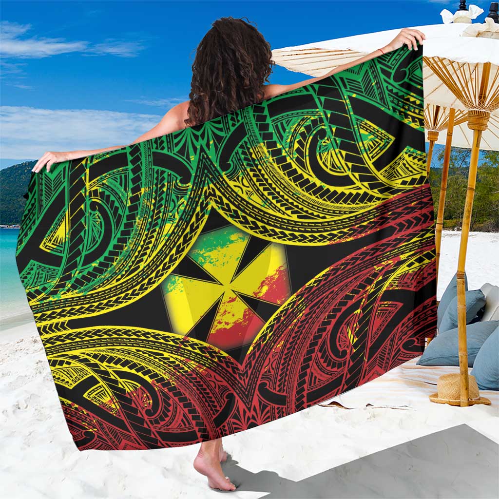 Wallis and Futuna Territory Day Sarong Polynesian Pattern Simple Style LT05 One Size 44 x 66 inches Reggae - Polynesian Pride