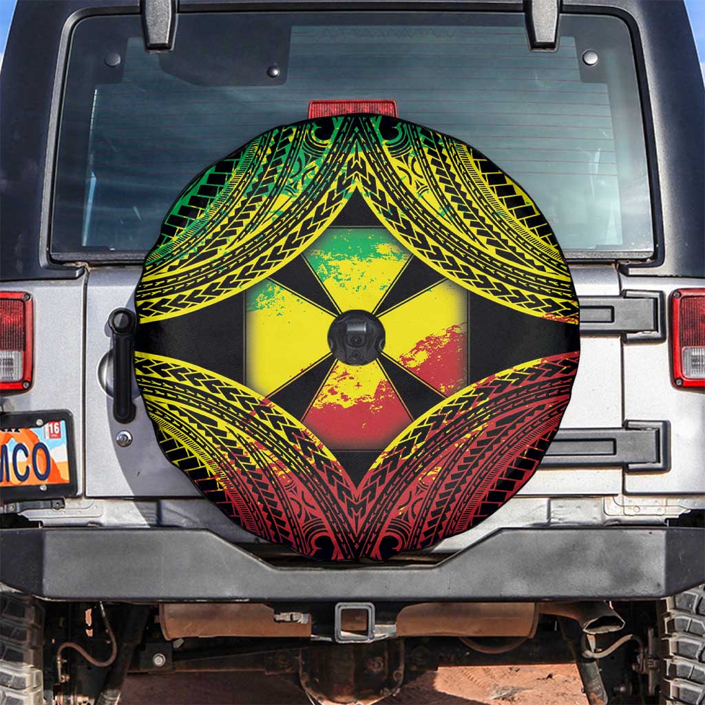 Wallis and Futuna Territory Day Spare Tire Cover Polynesian Pattern Simple Style