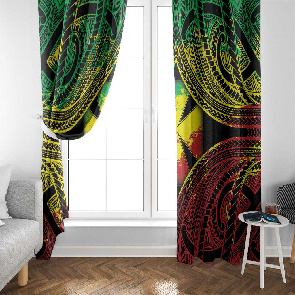 Wallis and Futuna Territory Day Window Curtain Polynesian Pattern Simple Style LT05 - Polynesian Pride