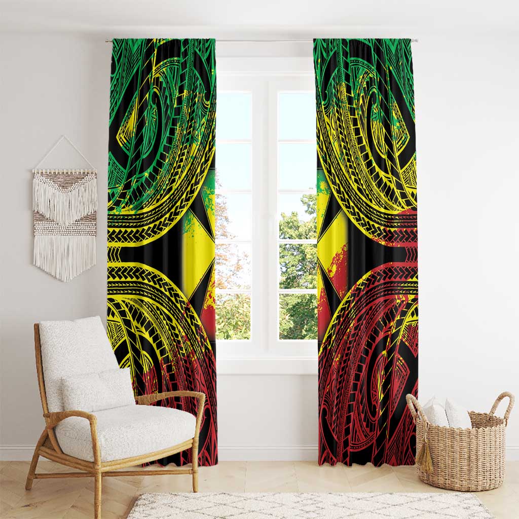 Wallis and Futuna Territory Day Window Curtain Polynesian Pattern Simple Style LT05 - Polynesian Pride