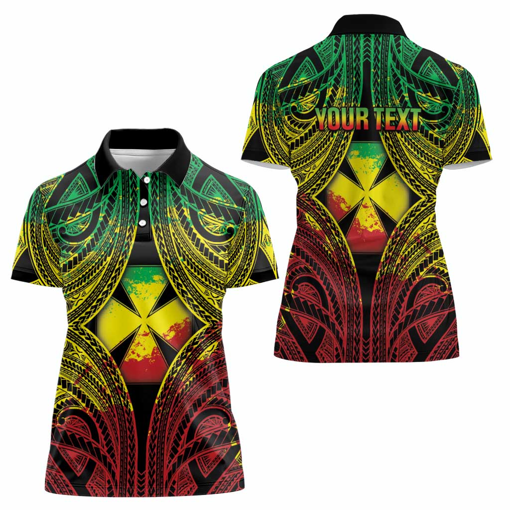 Personalised Wallis and Futuna Territory Day Women Polo Shirt Polynesian Pattern Simple Style LT05 - Polynesian Pride