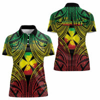 Personalised Wallis and Futuna Territory Day Women Polo Shirt Polynesian Pattern Simple Style LT05 - Polynesian Pride