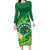 Cook Islands Happy Constitution Day Family Matching Long Sleeve Bodycon Dress and Hawaiian Shirt Pattern Tribal Art