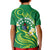 Cook Islands Happy Constitution Day Kid Polo Shirt Pattern Tribal Art