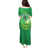 Cook Islands Happy Constitution Day Puletasi Pattern Tribal Art LT05 - Polynesian Pride